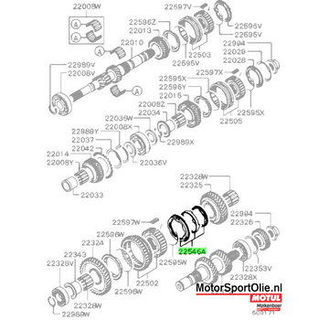 Mitsubishi Motors Corporation Mitsubishi MD742614 Synchromeshring 2e versnelling