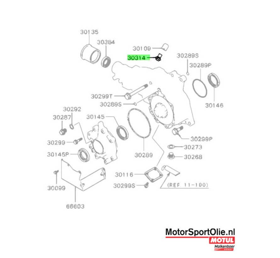 Mitsubishi MB393530 Plug Differentieel Achter Evo 7 8 9 DSM