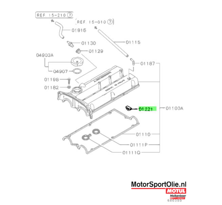 Mitsubishi MD372348 Cilinderkop Afdichting