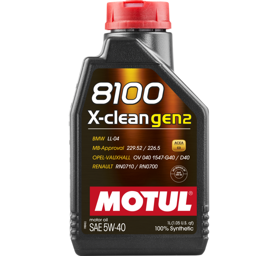 Motul 8100 X-Clean gen2 5W40