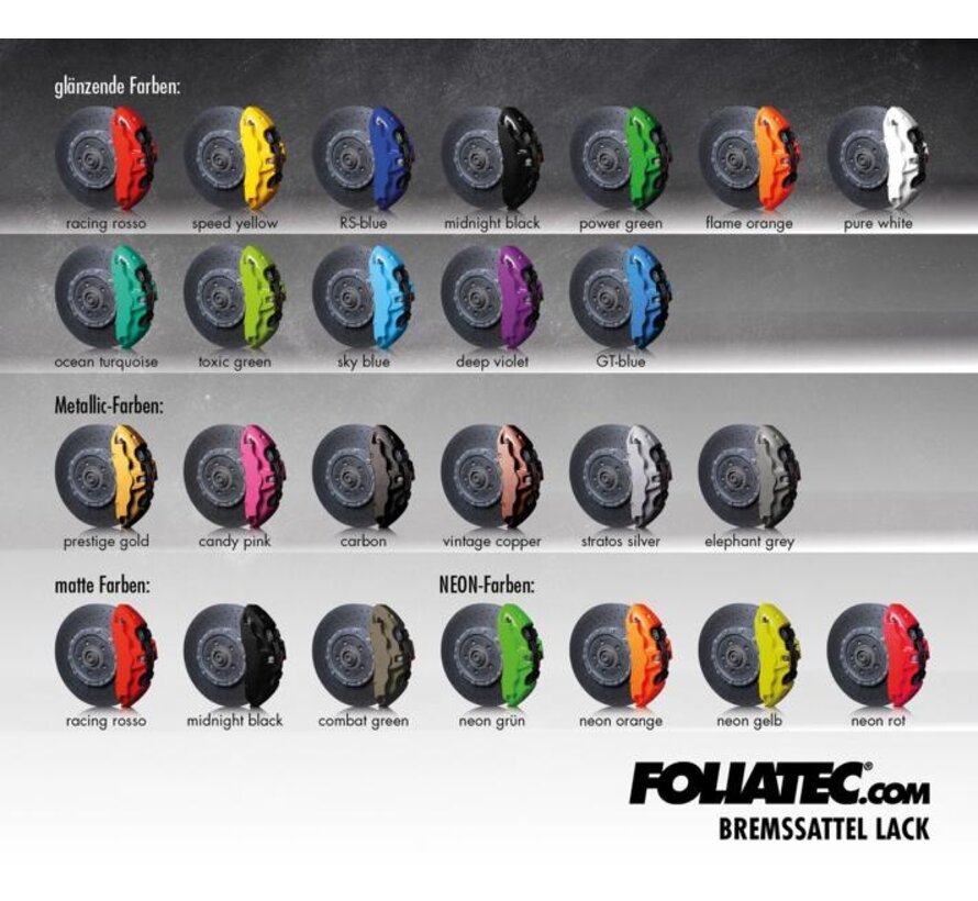 Foliatec Remklauwverfset