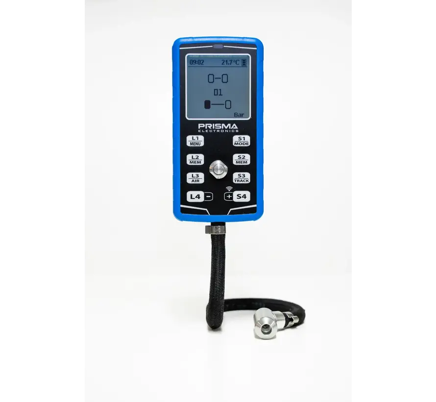 Prisma Bandenspanningsmeter HPM5 + Infrarood Temperatuurmeter + Stopwatch