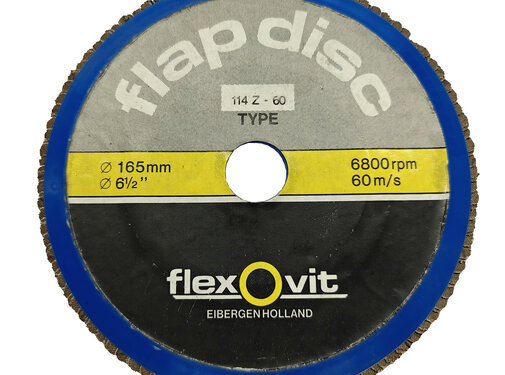 Flexovit Lamellenschijf 165x22,23mm 114Z Z60