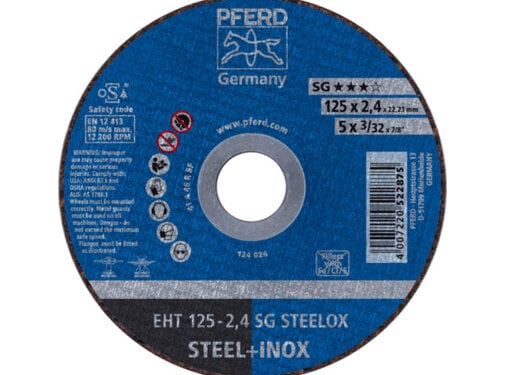 Pferd Gereedschap PFERD Slijpschijf EH 125x2,4x22,23 SG Steelox