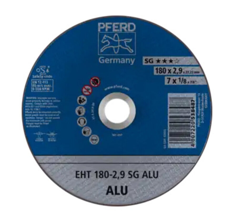 PFERD Slijpschijf EHT 178x2,9x22,23mm Alu A24N
