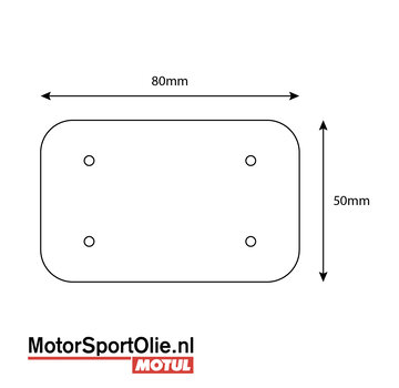 Bumperplaatje / Bumper Bevestigingsplaatje