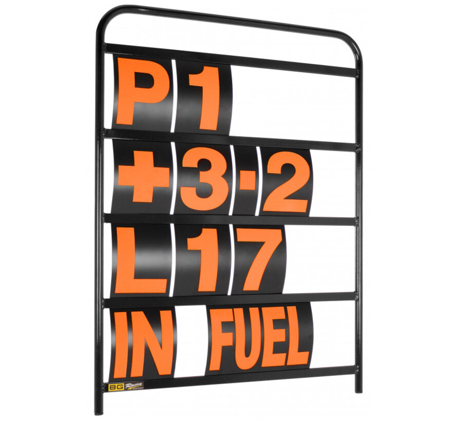 BG Racing Standard Aluminium Pit Bord Set