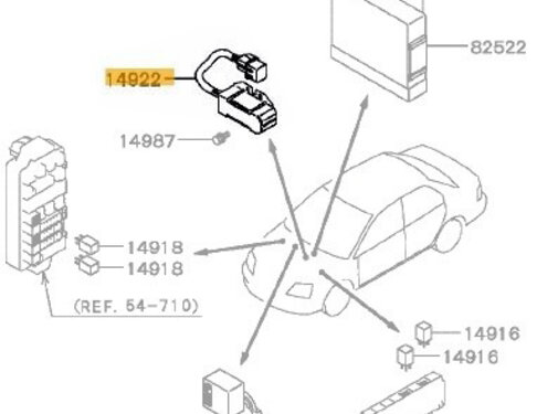 Mitsubishi Motors Corporation Mitsubishi MD099628 Injectorweerstandset