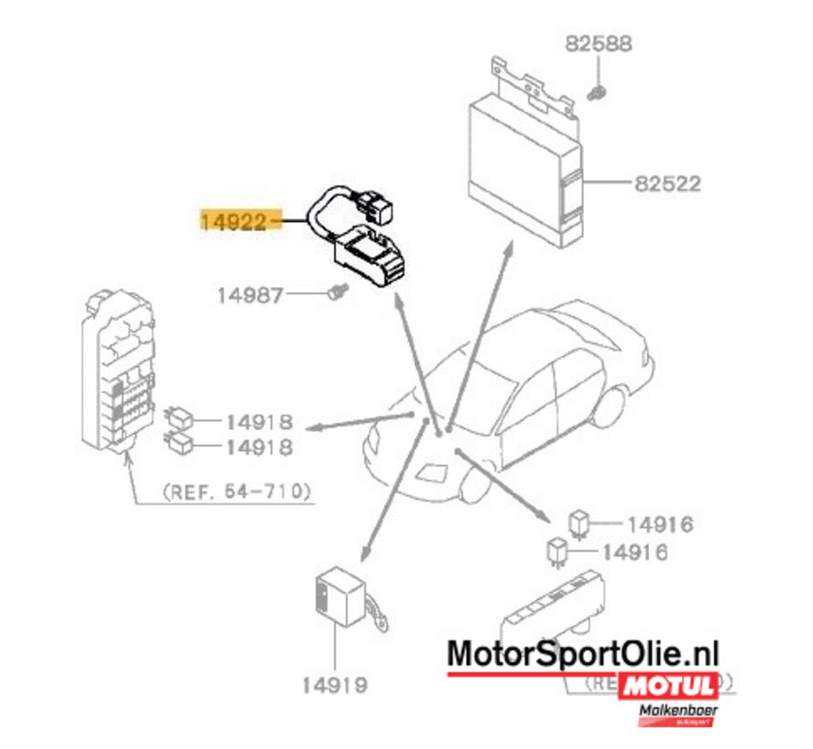Mitsubishi MD099628 Injectorweerstandset