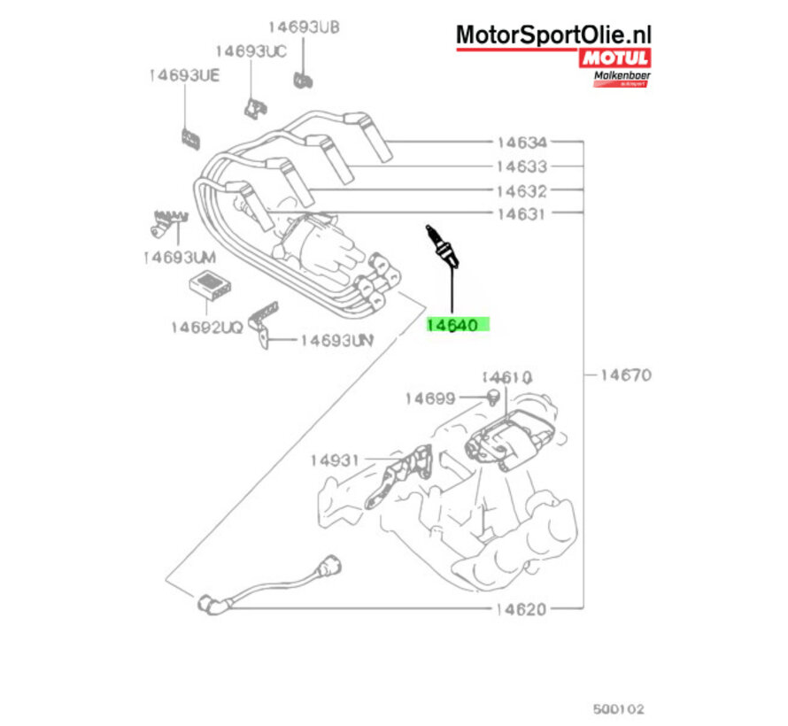 Mitsubishi MS851727 Bougies Denso