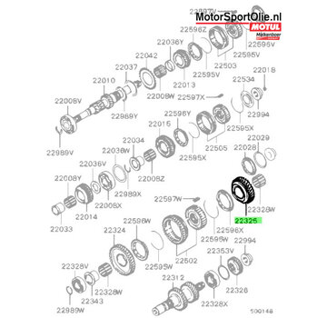 Mitsubishi Motors Corporation Mitsubishi MD740235 Tandwiel Tussenas 2e Versnelling