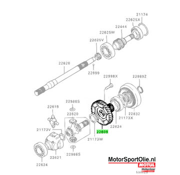 Mitsubishi Motors Corporation Mitsubishi MD727551 Uitgaande Tandwiel Centrale Differentieel