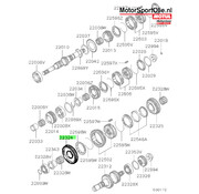Mitsubishi Motors Corporation Mitsubishi MD743979 Tandwiel M/T Tussenas 1e Versnelling