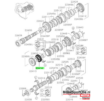 Mitsubishi Motors Corporation Mitsubishi MD771719 Tandwiel M/T Uitgaande As 4e Versnelling