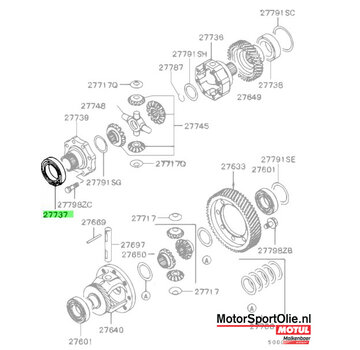 Mitsubishi Motors Corporation Mitsubishi MD728354 Lager Verdeelbak Voor
