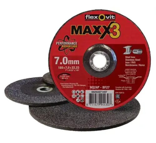 Flexovit MAXX3 INOX NQ24P 150x7.0x22,23mm BF27