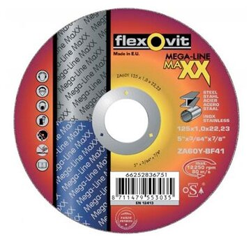 Flexovit Mega-Line Maxx INOX ZA60Y 115x1,3x22,23mm BF41