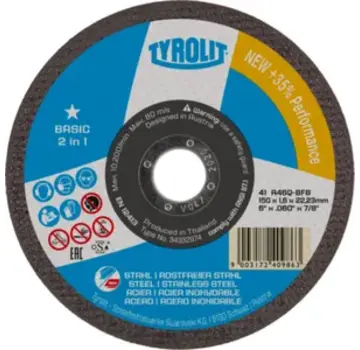 Tyrolit Doorslijpschijf Recht 230x3x22,23 A30