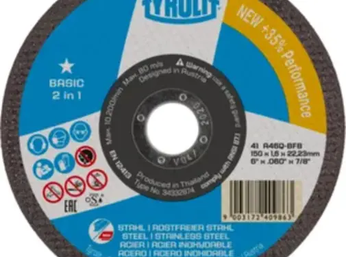 Tyrolit Doorslijpschijf Recht 230x3x22,23 A30