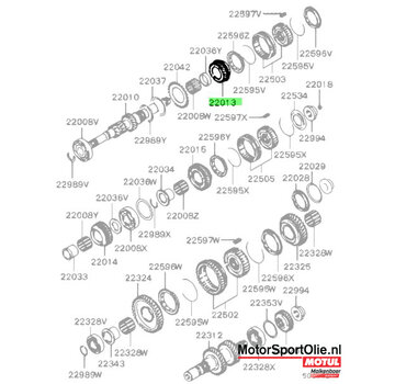 Mitsubishi Motors Corporation Mitsubishi MD733270 Tandwiel M/T Ingaande As 3e Versnelling