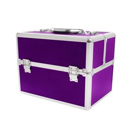 Merkloos Aluminium luxe koffer - paars Merkloos Aluminium luxe koffer - paars