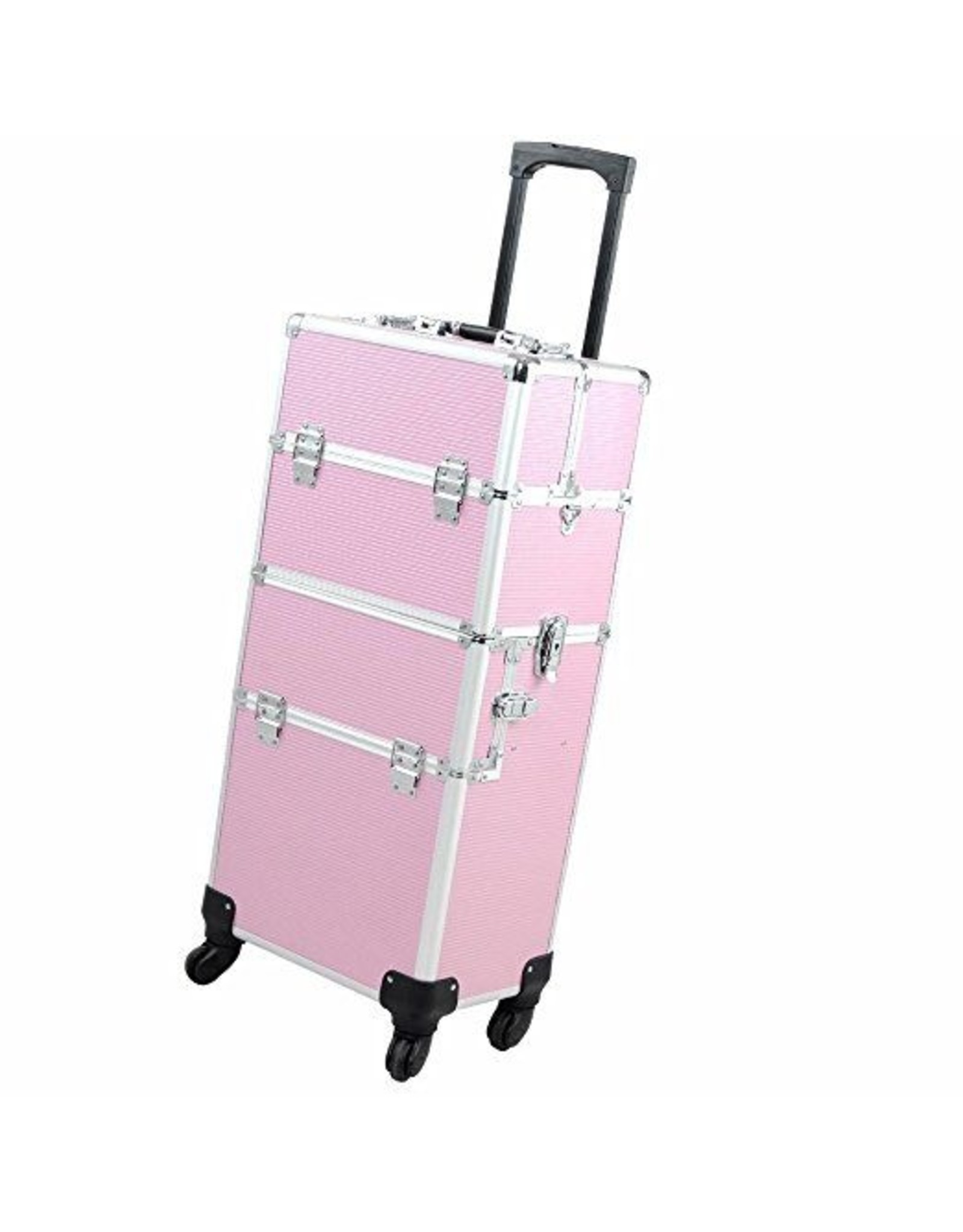 Merkloos Aluminium Trolley 2 in1  Roze