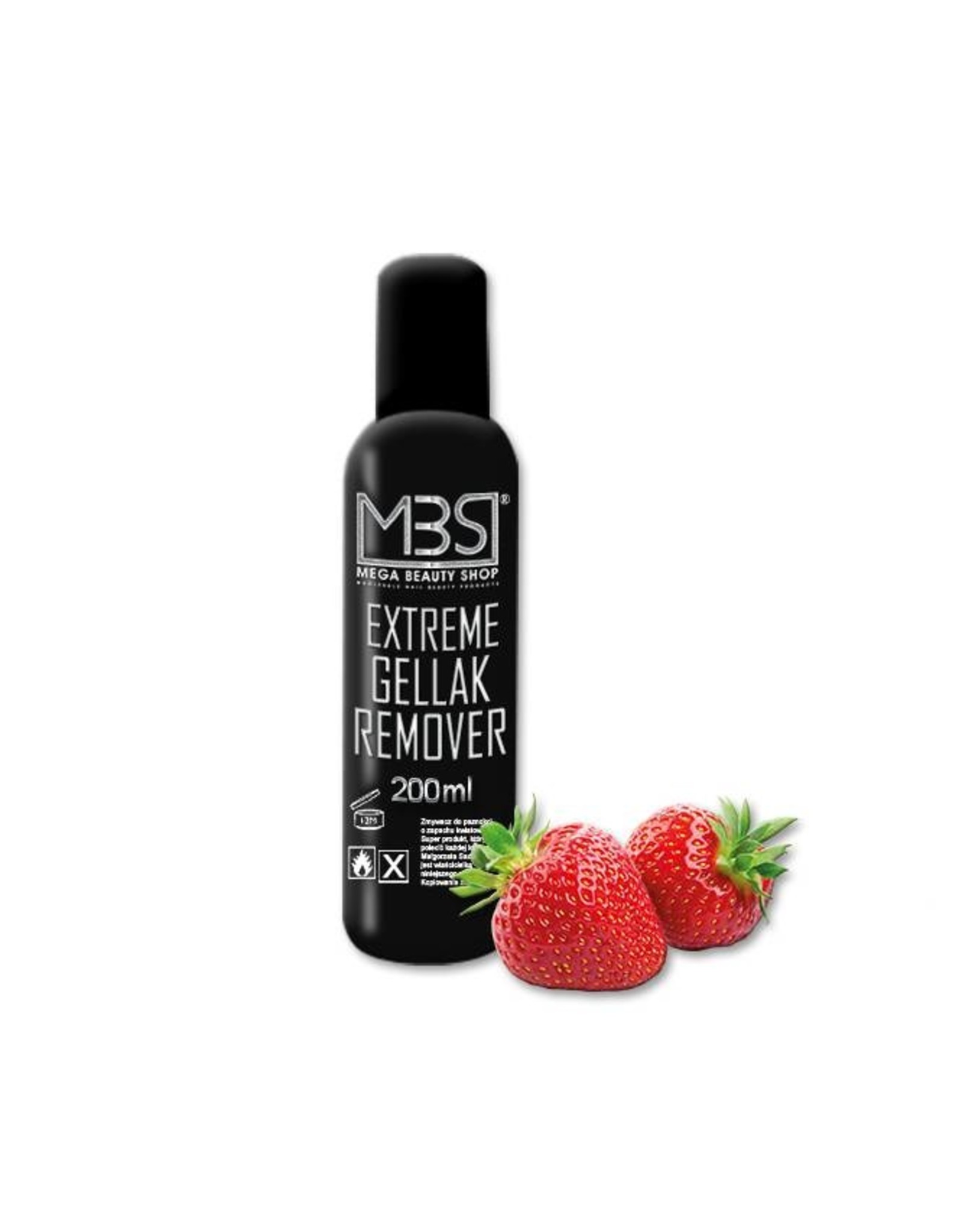 Mega Beauty Shop® MBS Extreme gellak remover (200 ml)   met aardbeiengeur