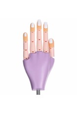 Merkloos Oefenhand/Nailtrainer Paars