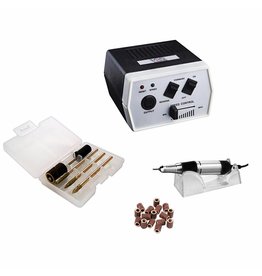 Merkloos Nagelfrees JD400 -Zwart Originele MBS® + 100 stuks schuurrolletjes!