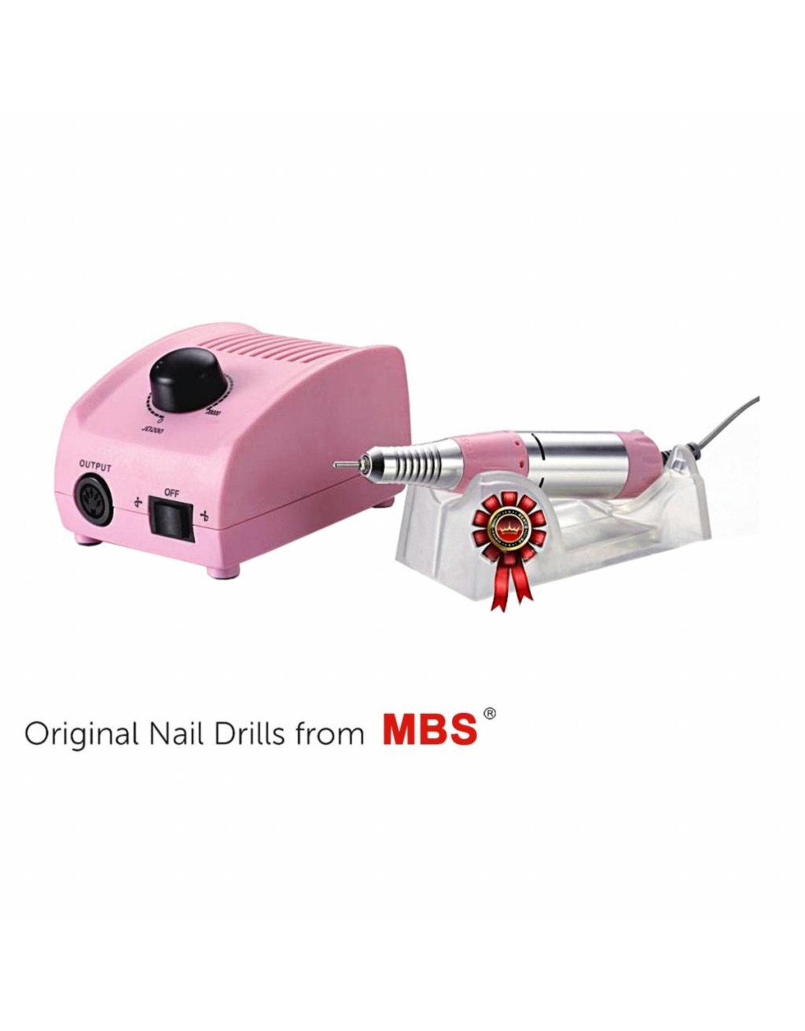 Merkloos Nagelfrees JD200 Roze Originele MBS® + Keramische frees