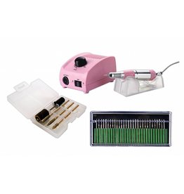 Merkloos Nagelfrees JD200 Roze Originele MBS® + Freesset 30-delig!
