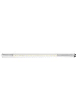 Merkloos LED Tafellamp Goud met een flexibele arm op tafelklem.