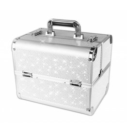 Merkloos Aluminium Koffer met stras