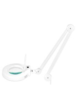 Merkloos LED Loeplamp met rolstatief - Wit