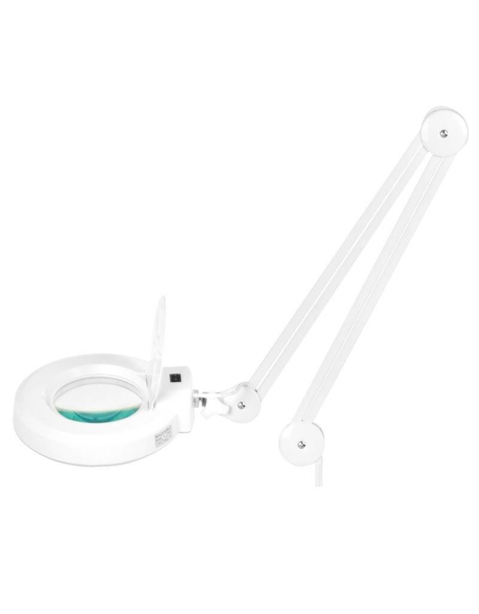 Merkloos LED Loeplamp met rolstatief - Wit