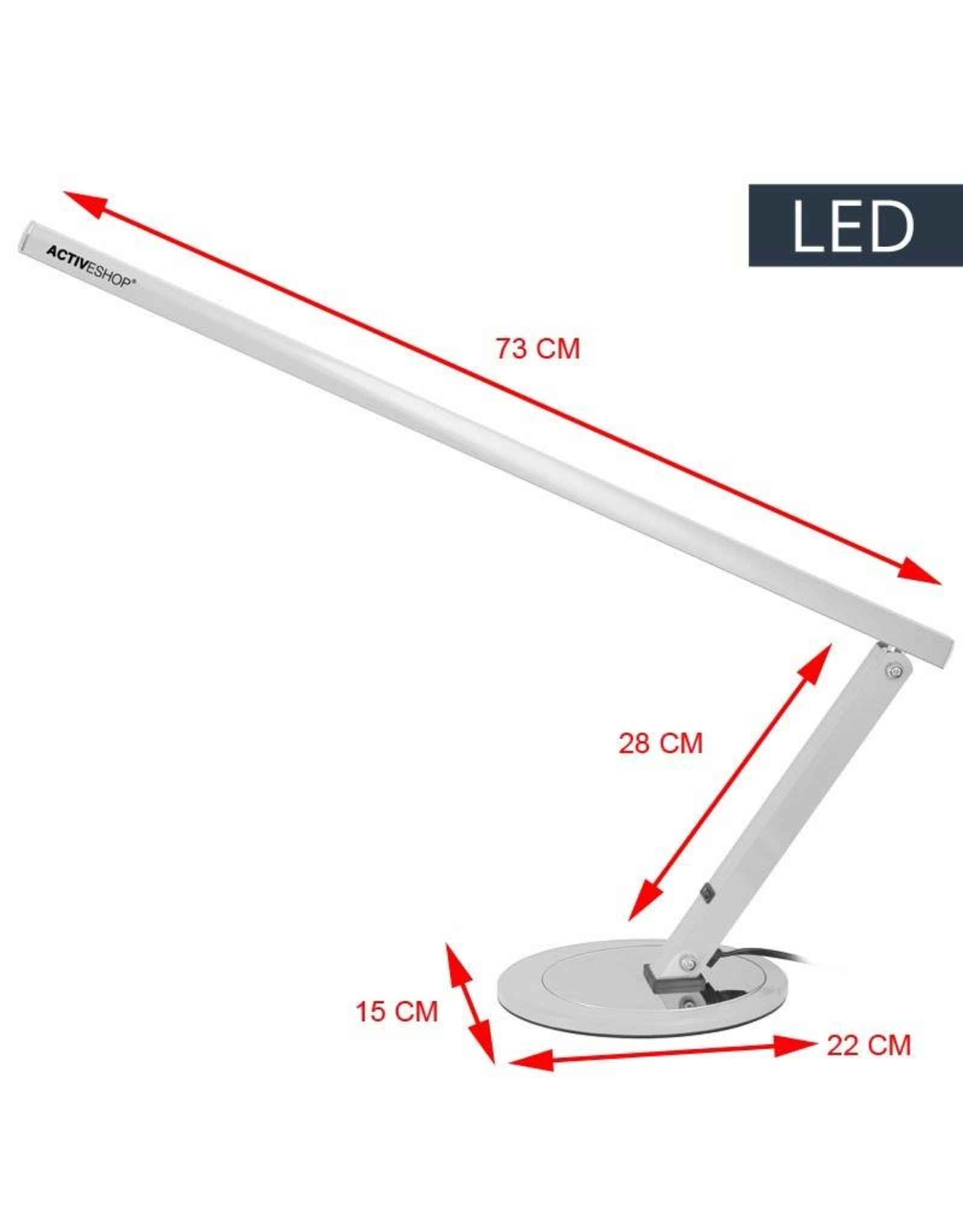 Merkloos LED Tafellamp Zilver