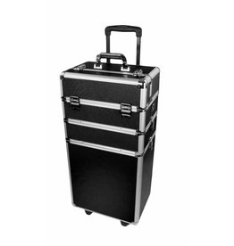 Merkloos Aluminium trolley Zwart