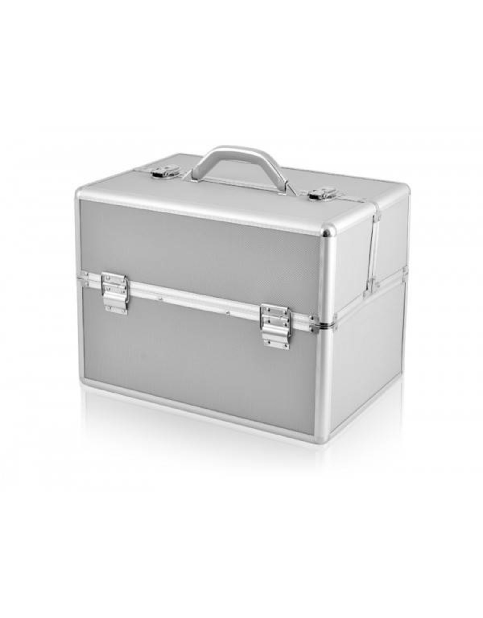 Merkloos Aluminium luxe koffer - zilver