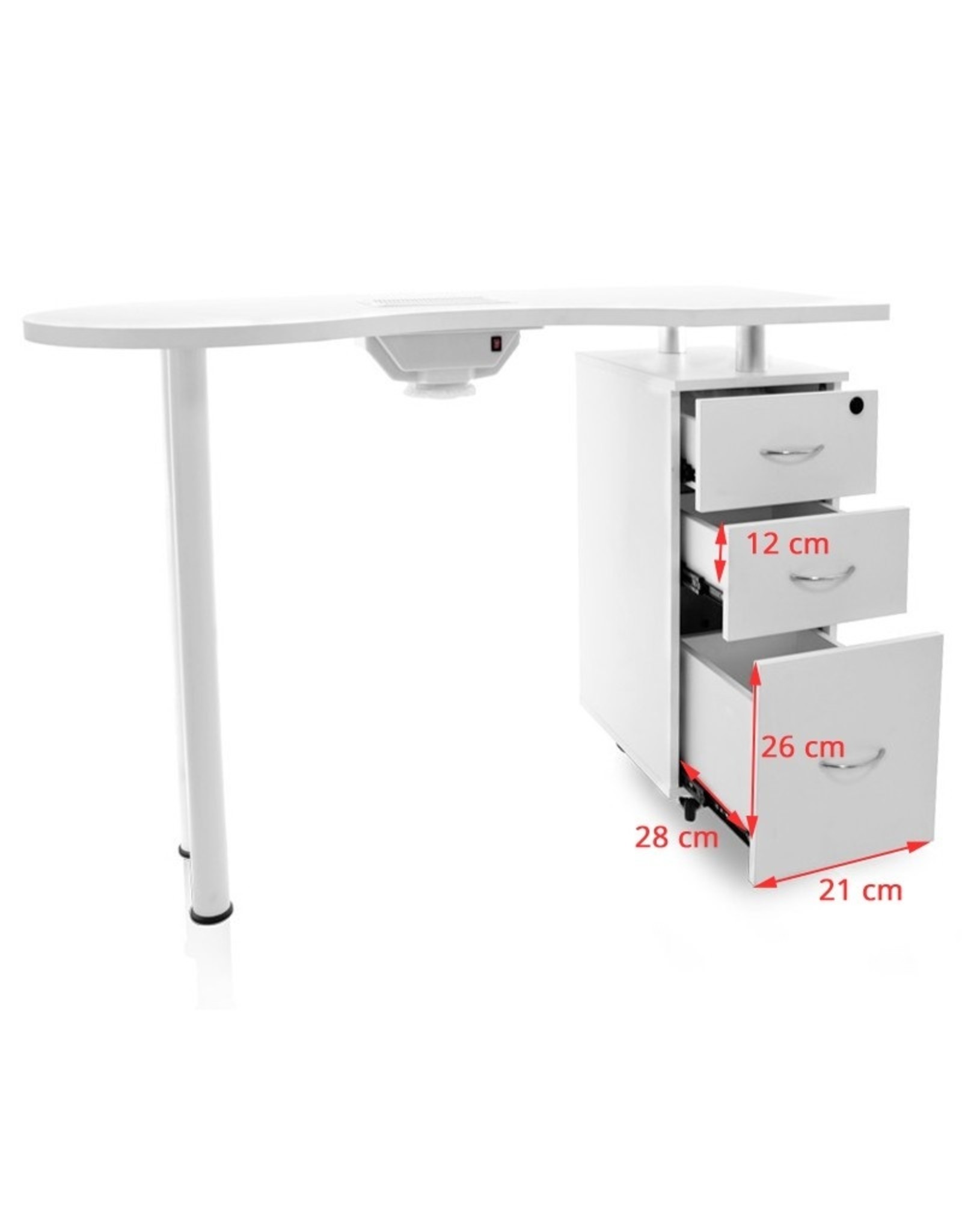 Merkloos Manicuretafel + Werkstoel incl. Sun5 UV/LED lamp (02)