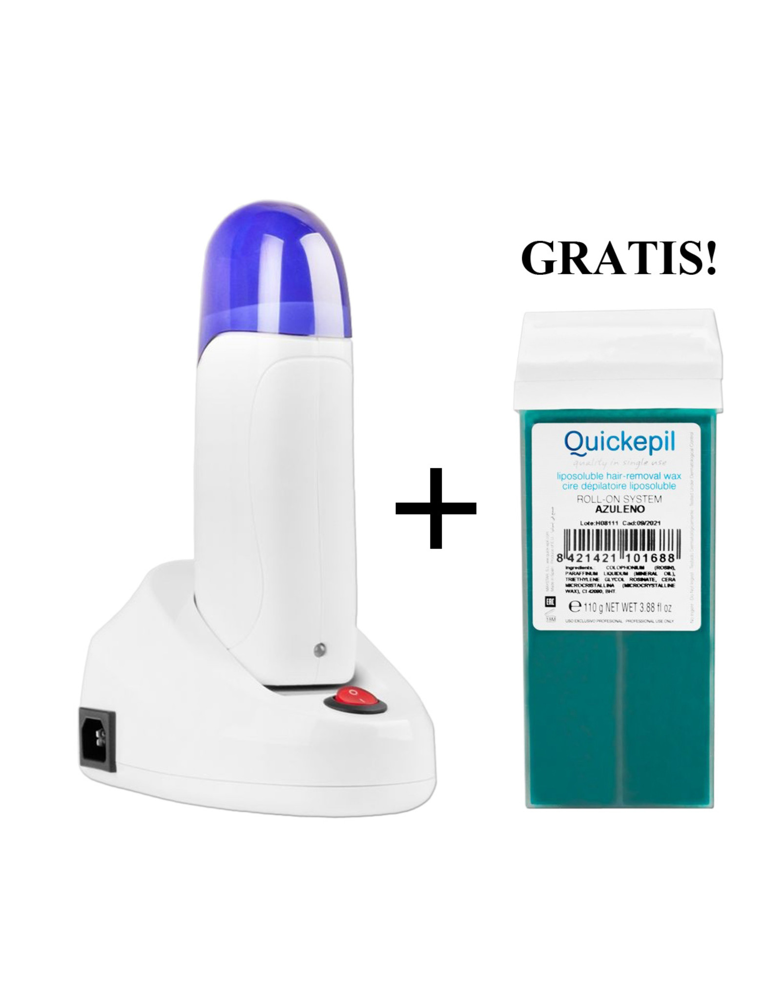 Merkloos ACTIE! Waxapparaat 40Watt  + GRATIS Harspatroon 110 ml (Set 2)