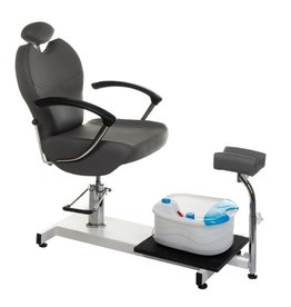 Merkloos Pedicurestoel incl. voetenbad Donker grijs   (instelbaar in de gewenste stand) Merkloos Pedicurestoel incl. voetenbad Donker grijs   (instelbaar in de gewenste stand)