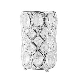 Merkloos Make up borstel & penseel houder - zilver Merkloos Make up borstel & penseel houder - zilver