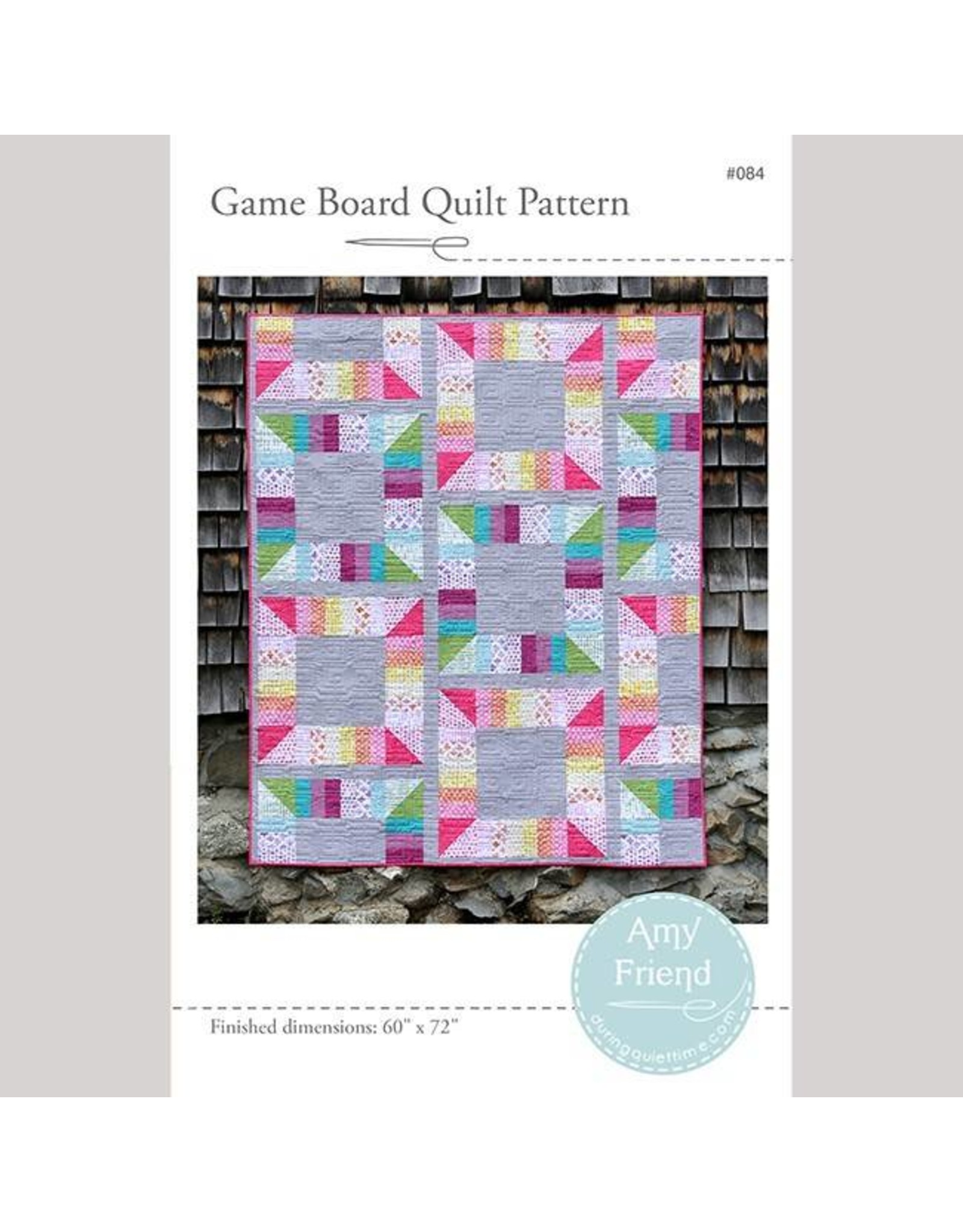 During Quiet Time Amy Friend - Game Board Quilt - patroon