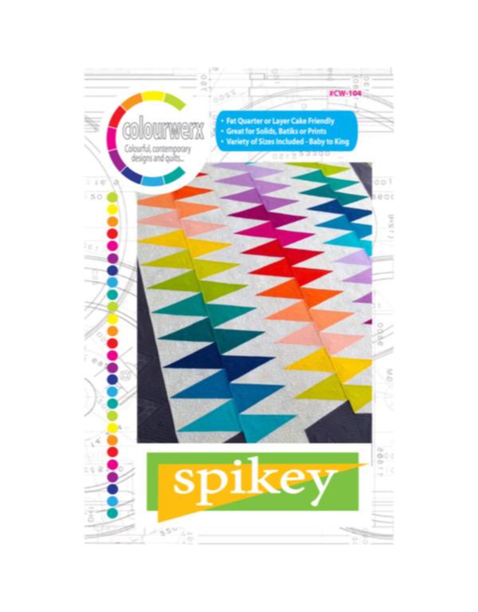 Colourwerx Spikey - patroon voor een quilt