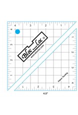 Bloc Loc Bloc Loc - Half Square Triangle Ruler - 4,5 x 4,5 inch