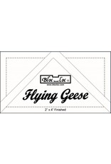 Bloc Loc Flying Geese Square Up Ruler - 2 x 4 inch