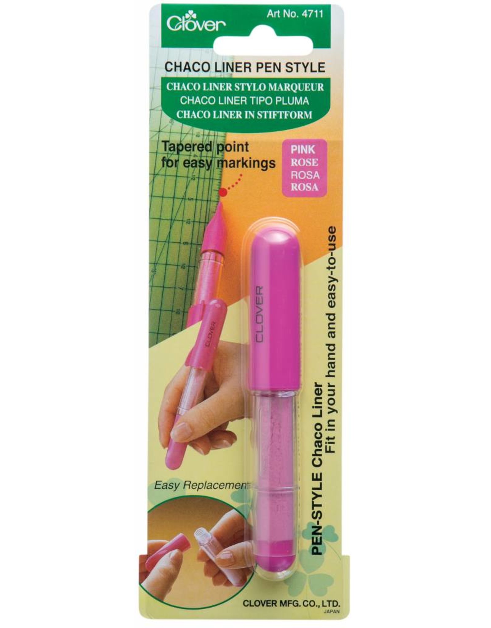 Clover Chaco Liner Pen Style - Pink