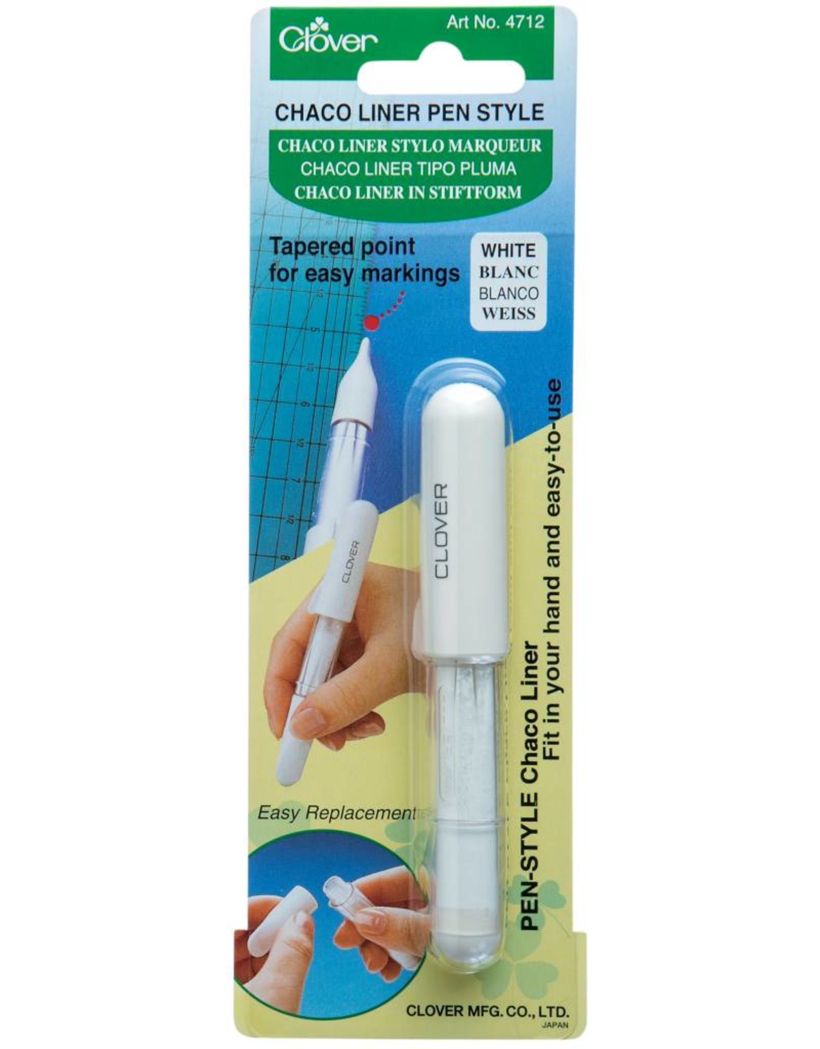 Clover Chaco Liner Pen Style - White