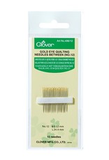 Clover Gold Eye Quilting Needles no. 12