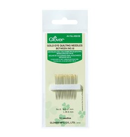 Clover Gold Eye Quilting Needles no. 8
